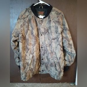 Stearns Coat Men’s Medium Dry Wear Camouflage Lined Hunting Rain Jacket Outdoor